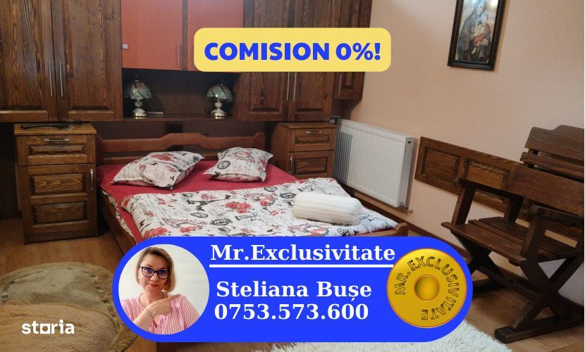 Apartament de inchiriat,3 camere, decomandat – zona centrala, Targu