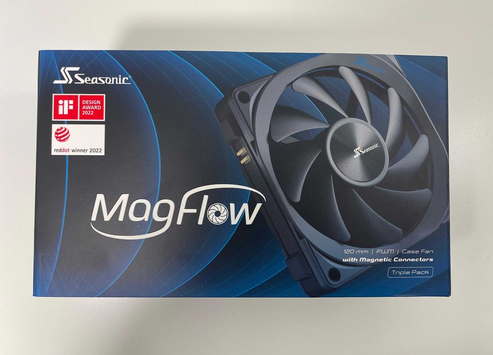 Ventilator Seasonic MagFlow 120mm 3-Pack PWM set de 3