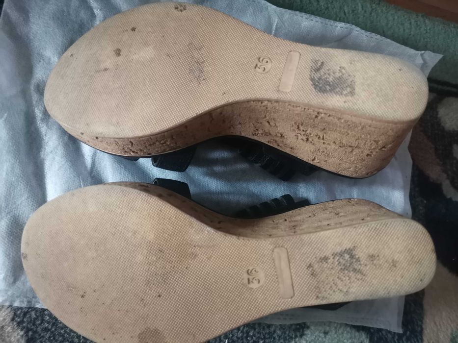 Дамски летни сандали на платформа, 36 номер