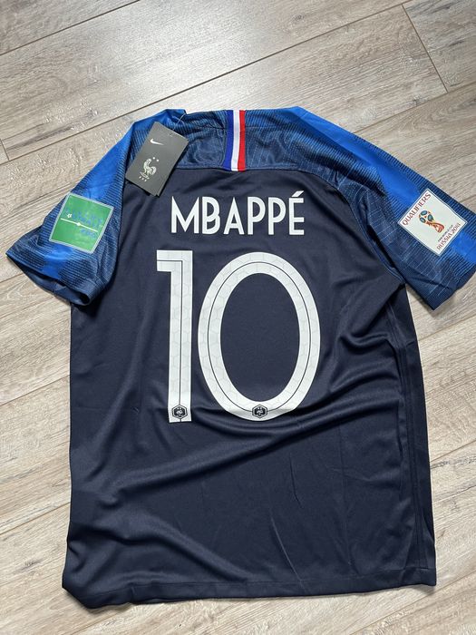 Tricou de fotbal Nike  Franta Kylian Mbappe 10 marime M world cup 2018