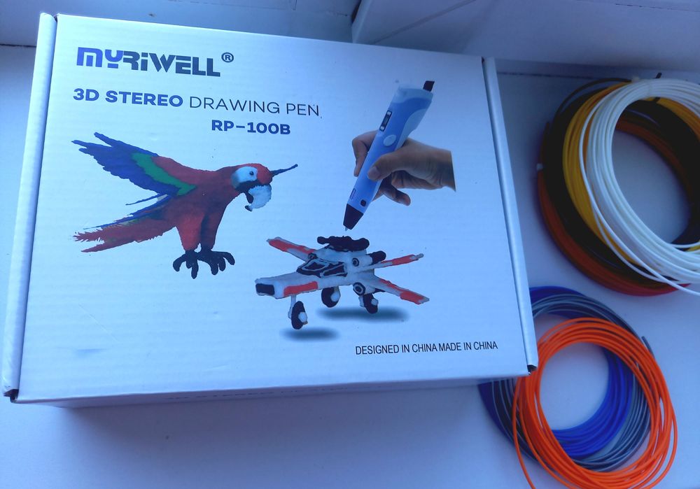 3D ручка для детей голубая