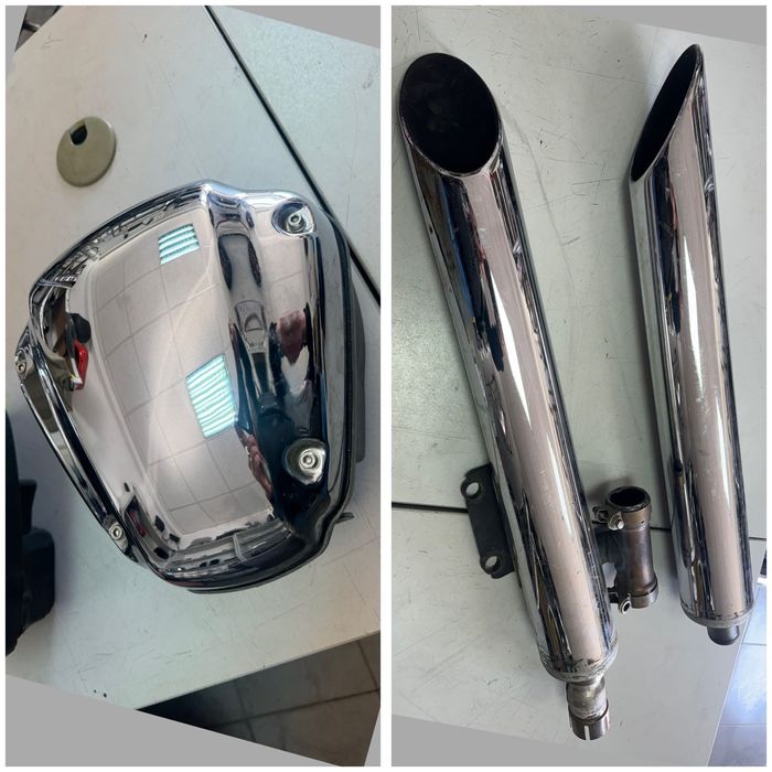 Оригинални OEM ауспуси и филтърна кутия за Kawasaki VN 2000 Vulcan