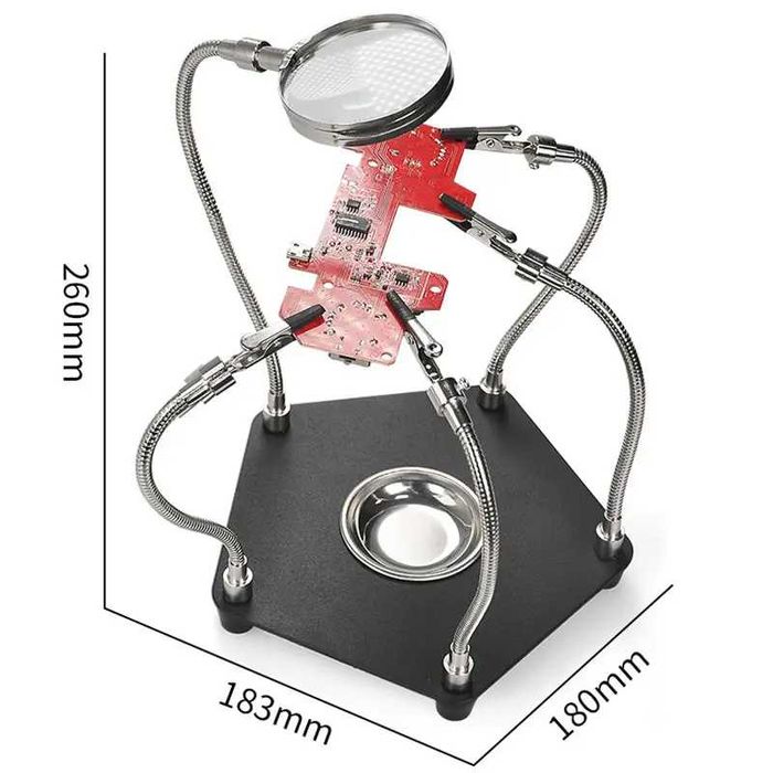 Държач за платки TE-806 със скоби за ремонт на електроника