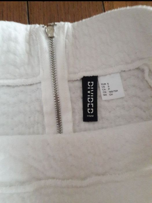 Fusta albă clos H&M