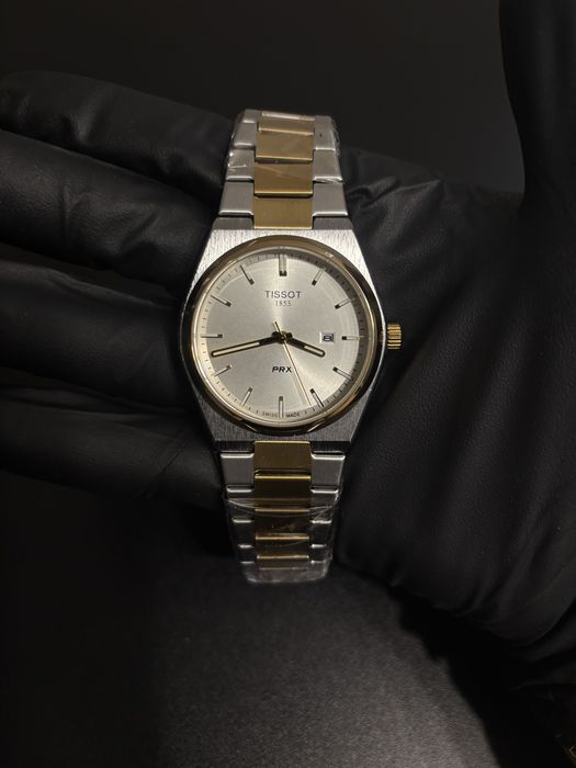 Tissot PRX Quarts Argintiu/Auriu