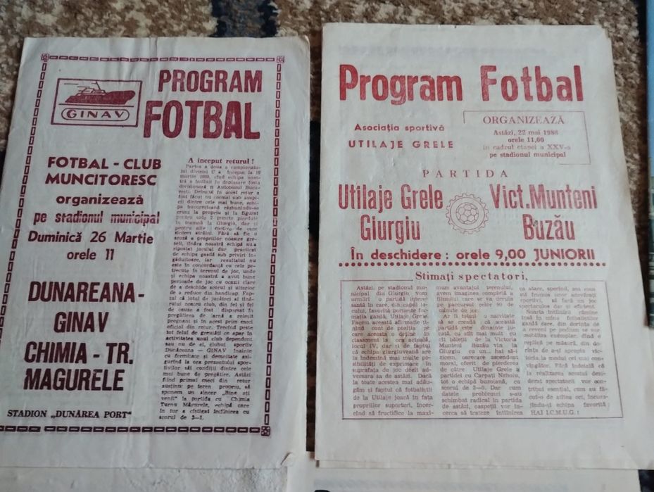 Programe meciuri I.C.M.U.G. Giurgiu