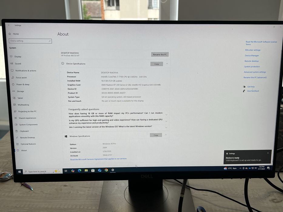 Monitor Dell P2219H