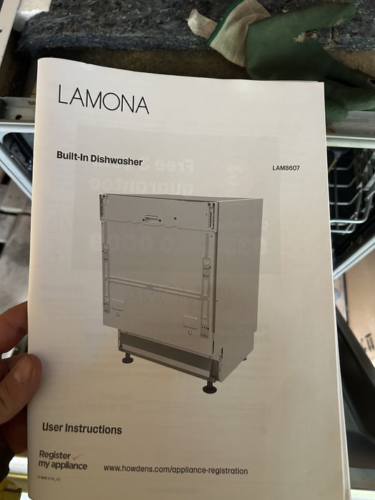 Mașină de splat vase nouă Lamona incorporabilă nouă