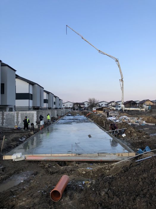 Turnari beton finisat mecanic elicopterizat