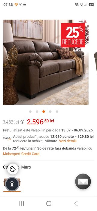 Canapea Conrad Mobexpert