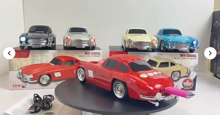 Bluetooth колонка ретро кола Mercedes SL WS-300SL Мерцедес тонколона