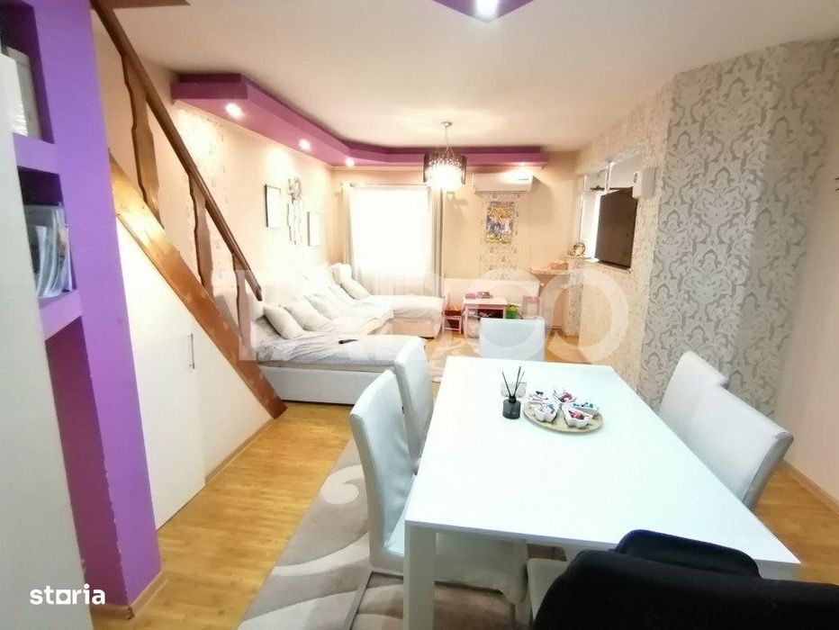 Apartament decomandat de vanzare 3 camere 87 mp utili mobilat Terezian