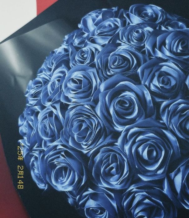 Роза из атласных лентах