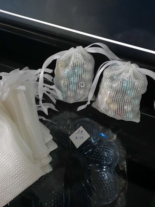 Мешочки подарочные  лён. Завязки джут