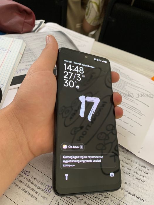 Redmi note 12 Aybi ekrani sal singan. xotirasi 128gb narxi 400ming N