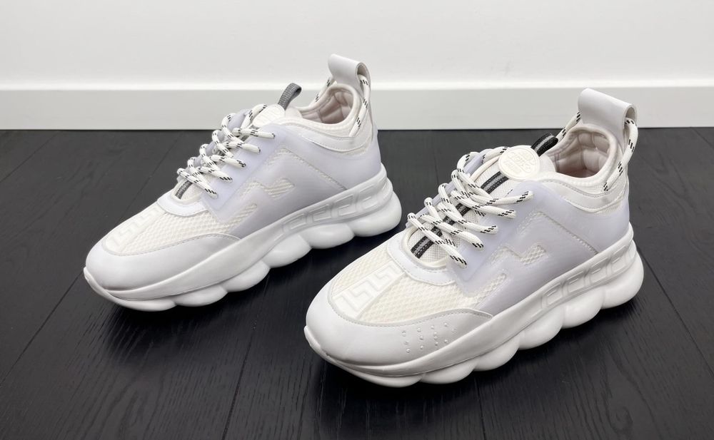 Adidasi Versace Chain Alb - Unisex