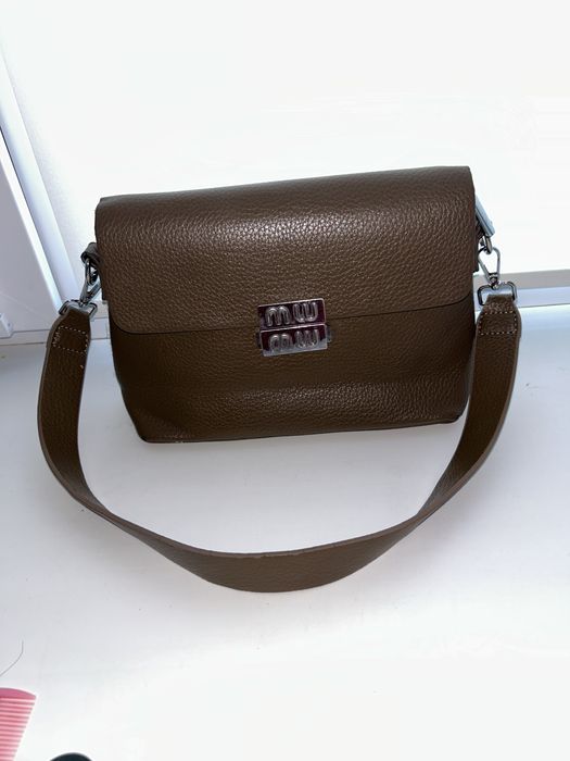 Коричневый Miu Miu сумка