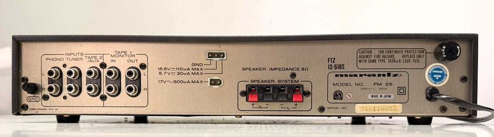 Marantz PM 25 Console Stereo Amplifier – Vintage Gold – Made in Japan – Champagne