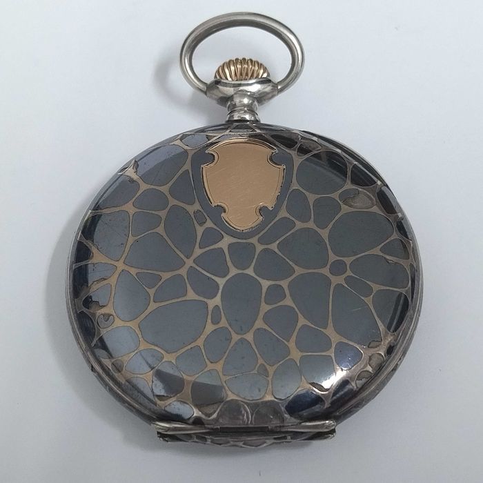 LONGINES джобен часовник, сребро/silver 0,900, идален, много рядък
