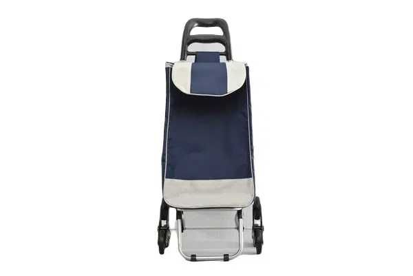 Пазарска количка с тройни колелца за лесно качване на стълби