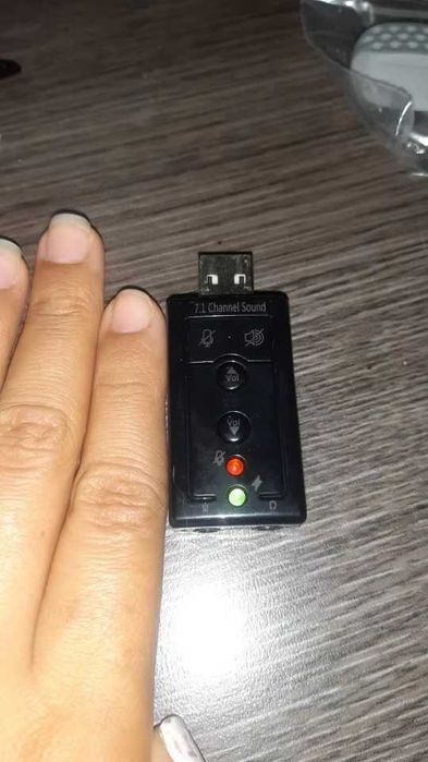 Външна звукова карта 7.1 USB, 3.5 мм жак микрофон / стерео за компютър