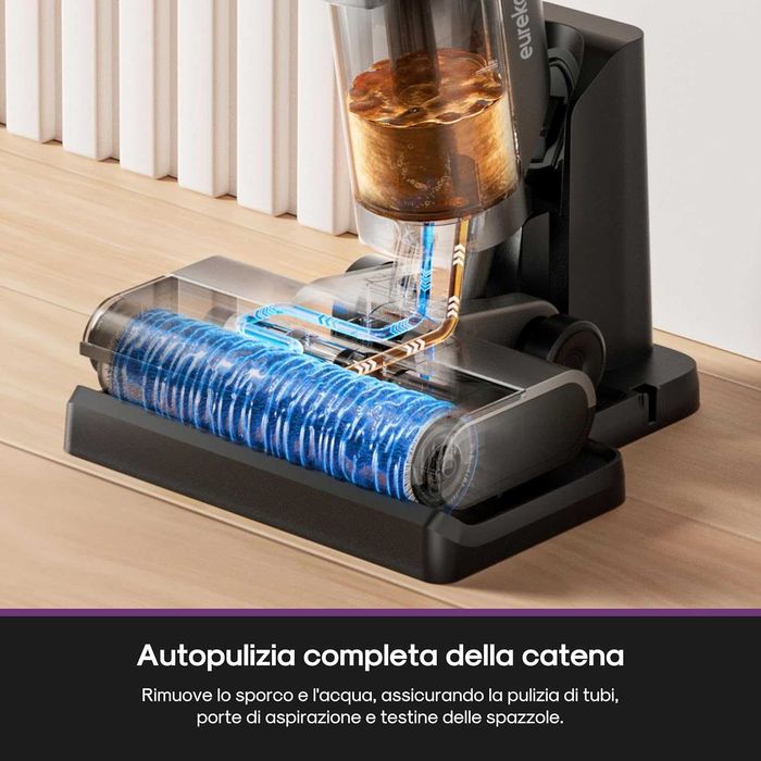 Безжична прахосмукачка за сухо и мокро почистване Eureka Rapidwash NEW430BL