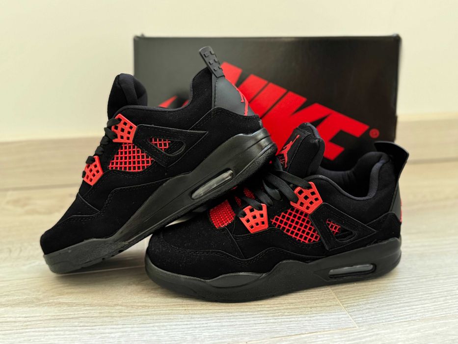 Adidasi AIR JORDAN 4 Red Thunder, Produs Nou NIKE - Full Box