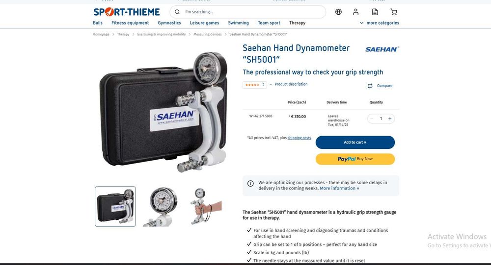 Aparat Testare Forta Strangere/ Grip strength dynamometer / goniometru