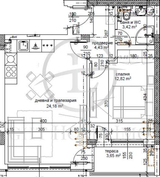 Продава се Двустаен апартамент в Пловдив, Тракия - 74 кв.м за 1395 €/кв.м - Снимка #1