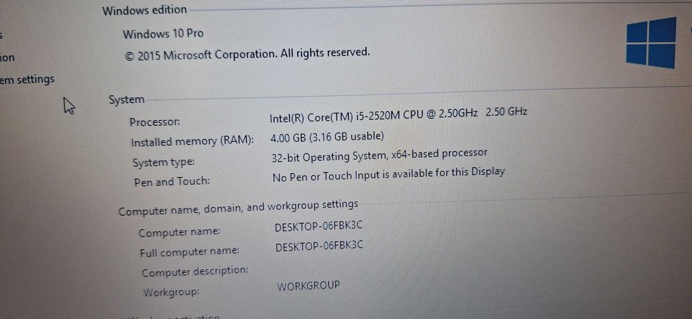 Laptop Dell Latitude – i5 / ecran 13.3" / 4GB RAM / 250GB HDD / Windows 10