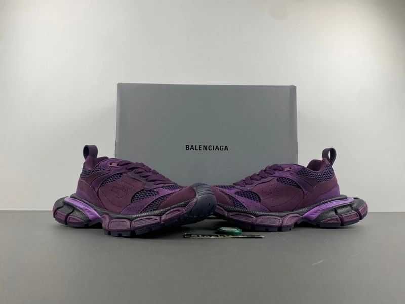 Balenciaga 3XL Sneakers Purple Suede Dark Grey/Grey