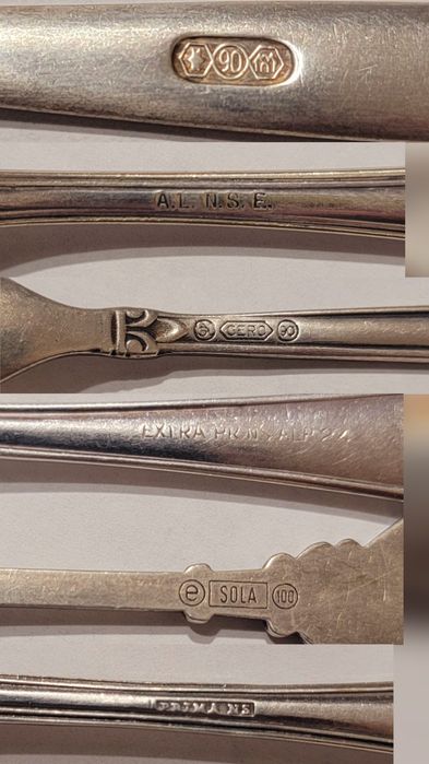 Позлатени и посребрени сувенирни лъжички