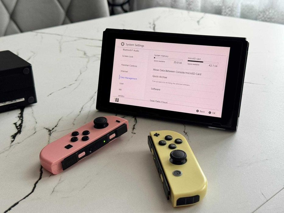 Nintendo Switch V2 Modat + card 128 gb
