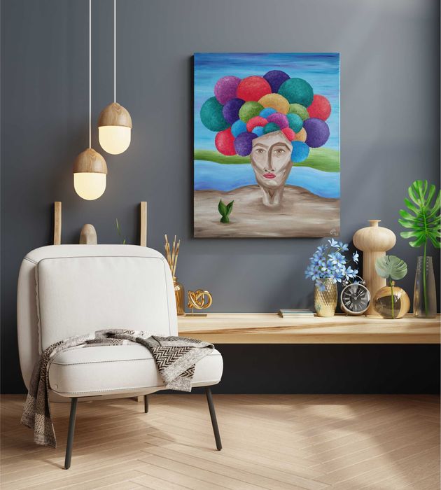 Картина маслом на холсте "Икра"