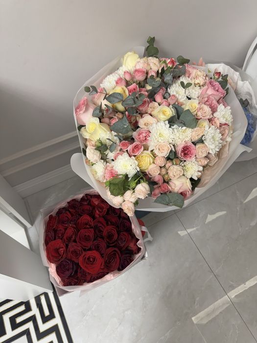 букет свежих цветов