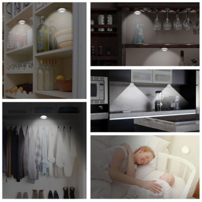 3 броя LED лампи с дистанционно управление