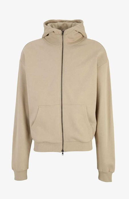 НОВ Urban Classics Суитчър Худи с качулка и цип в бежов/телесен цвят L