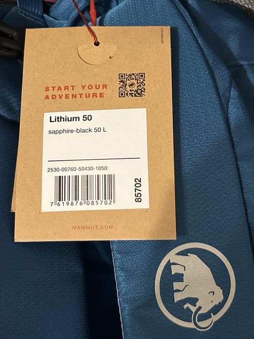 Раница 50л Mammut Lithium Sapphire-Black