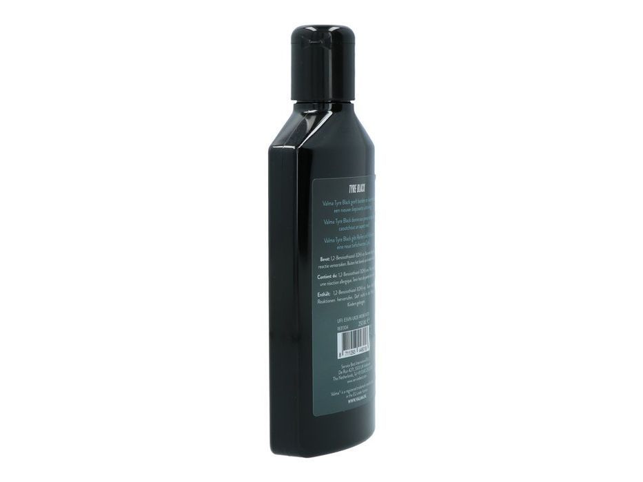 Solutie intretinere luciu anvelope si covorase cauciuc 250 ml Valma Tyre Black, efect negru intens de lunga durata