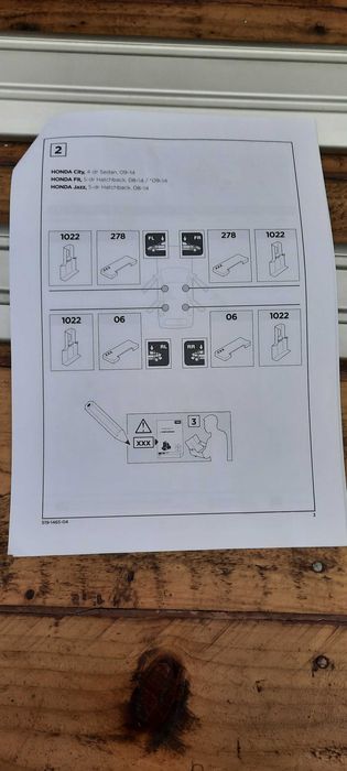 Греди на Thule за Хонда Джаз, 5D, 2008-2014