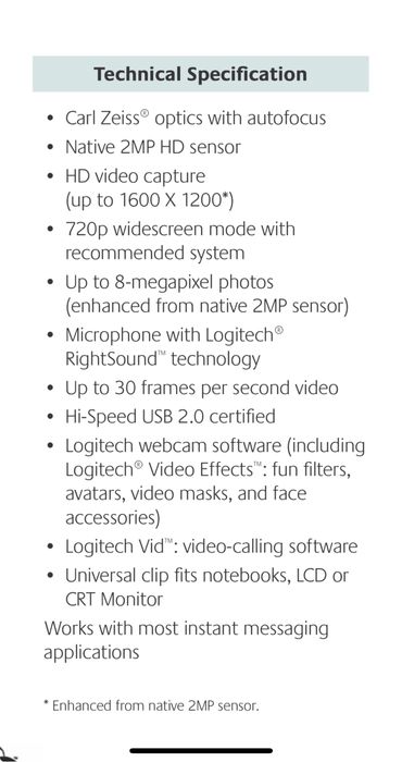 Logitech WebcamPro 9000