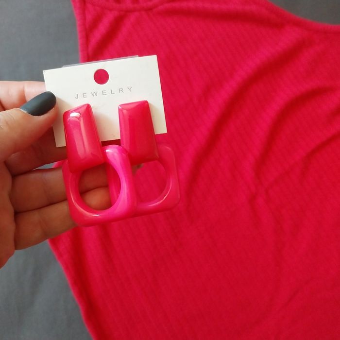 Пола плисе+потник и обеци