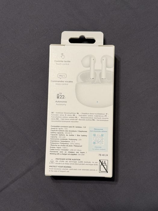 Casti wireless, in ear albe, active buds