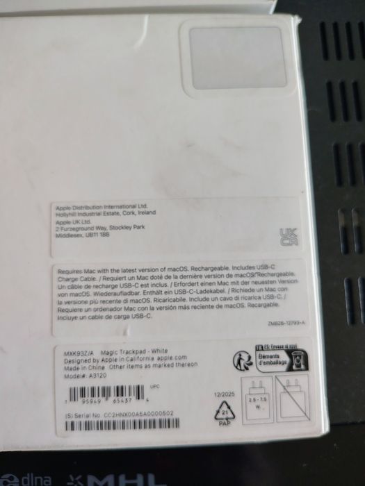 Apple magic trackpad USB C A3120