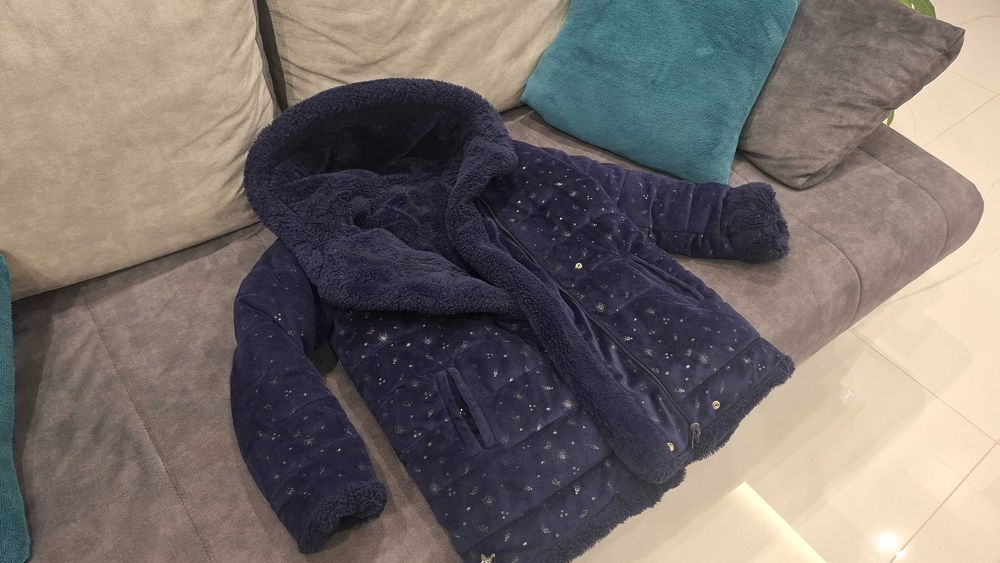 Палто за момиче 7- 11г. с две лица