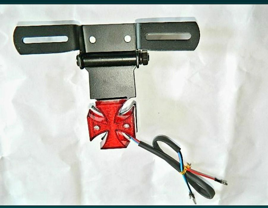 Suport număr moto cu stop choper