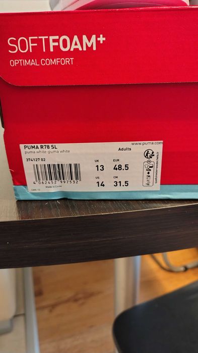 Мъжки маратонки Puma номер 48.5, стелка 31.5см НОВИ!