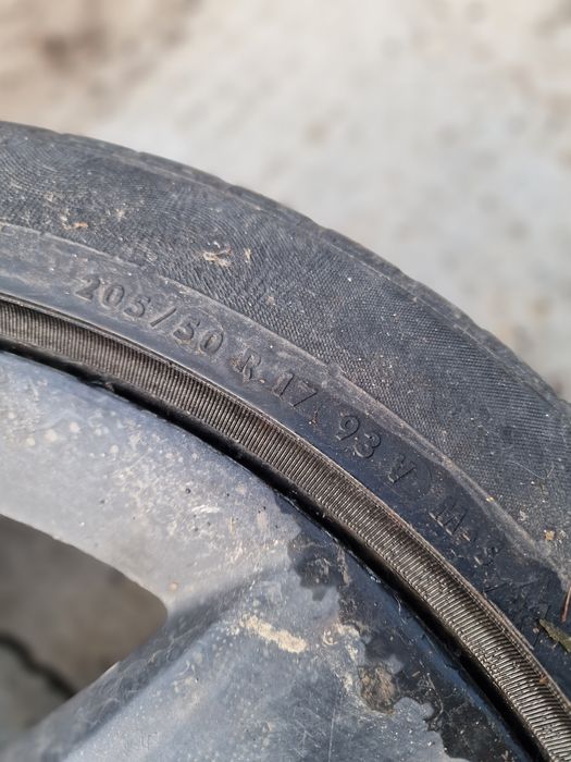 Janta aluminiucu cauciuc  pe 17 de rezerva Audi,Vw,5×112