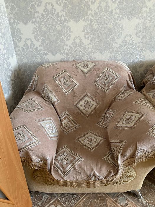 Малый раскладной диван с креслом
