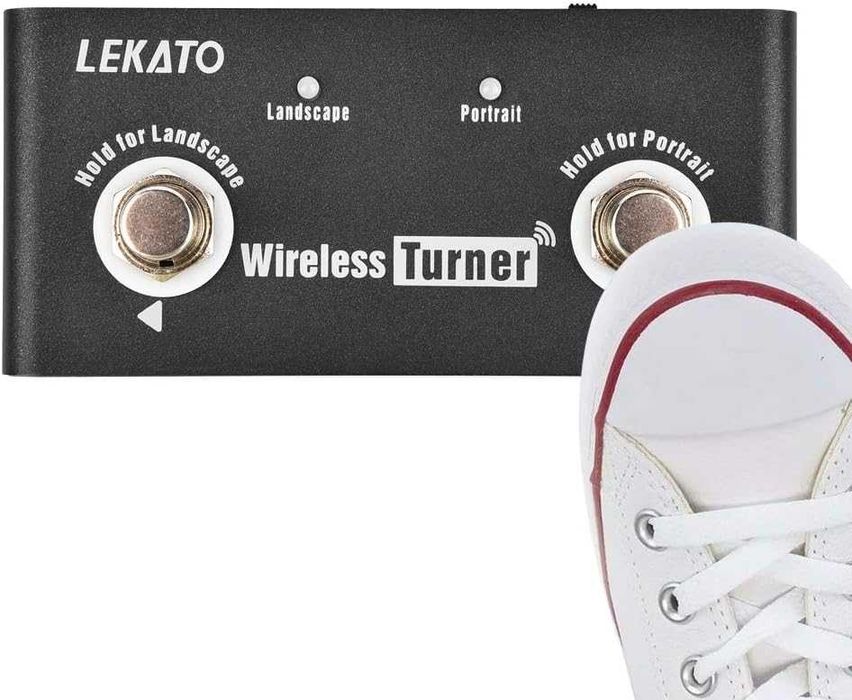 LEKATO Bluetooth педал за превключване на страници за таблети,телефони
